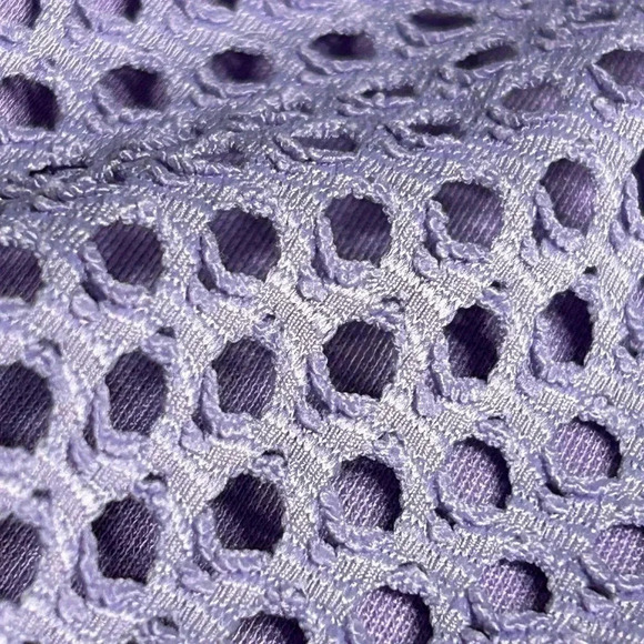 Y2K ,ALIA eyelet, crochet colorful jacket,cardigan,office siren,light purple - Picture 13 of 15